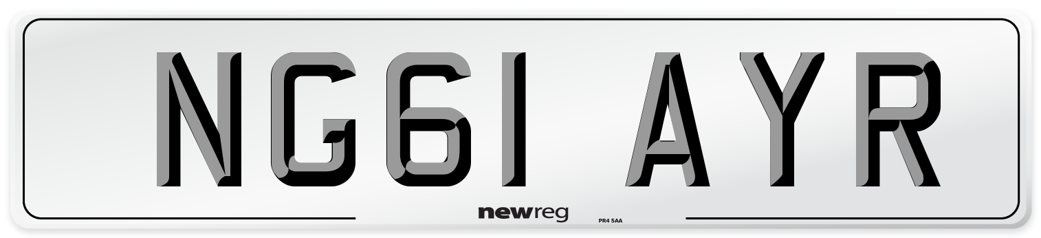 NG61 AYR Number Plate from New Reg